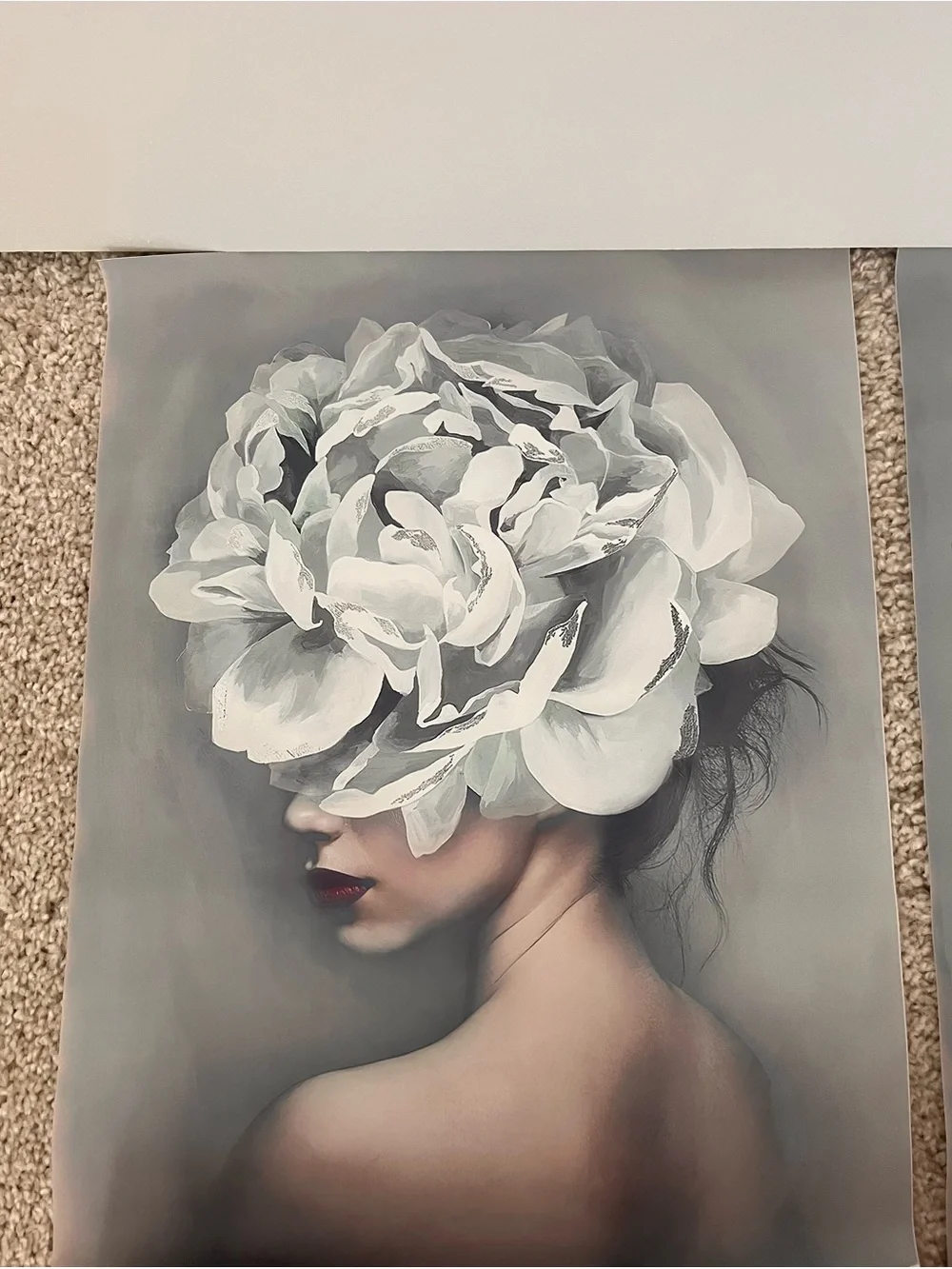 2 Canvas Artist Face Pics - Not Framed